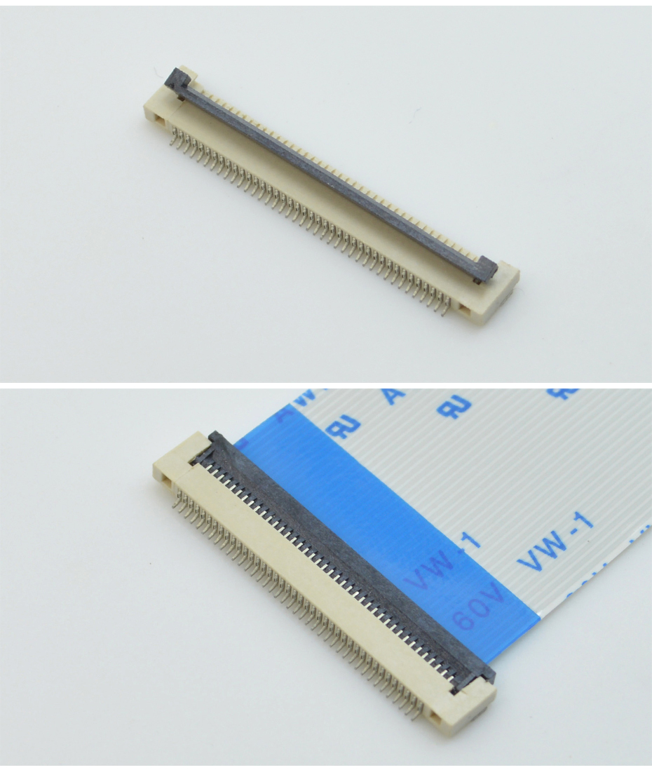 ffc/fpc連接器 排線插座 接插件 54pin 54p 0.5mm間距 後翻蓋式2H,午夜福利在线播放