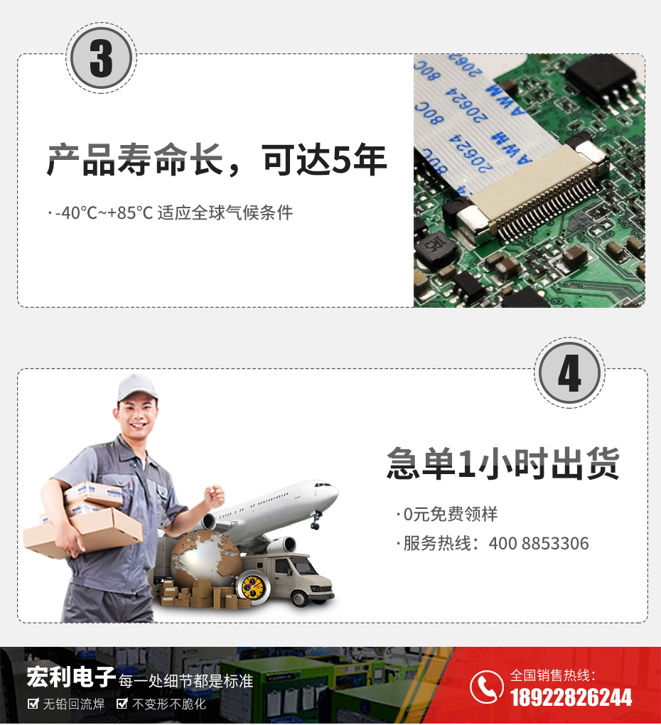 FPC插座，扁平軟排線插座連接器,FFC接插件1.0間距6P上接抽屜式