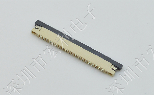 FFC軟排線接插件 午夜成人电影在线观看 間距1.0MM-7p 上接拉鎖