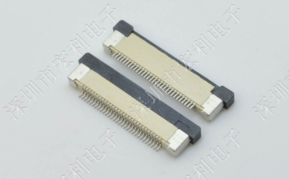 FFC/午夜成人电影在线观看 軟排線插座 0.5mm間距-45P 下接拉鎖 45Pin 抽屜式
