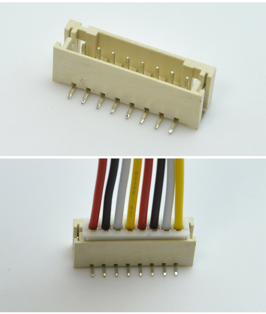 優質PH2.0插座 wafer插座2.0MM間距6P立式貼片帶扣母座環保耐溫