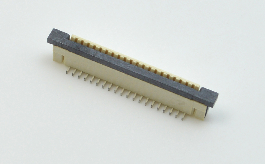 接插件FFC/午夜成人电影在线观看 1.0MM 32P 一字腳 立貼帶鎖 扁平電纜連接器