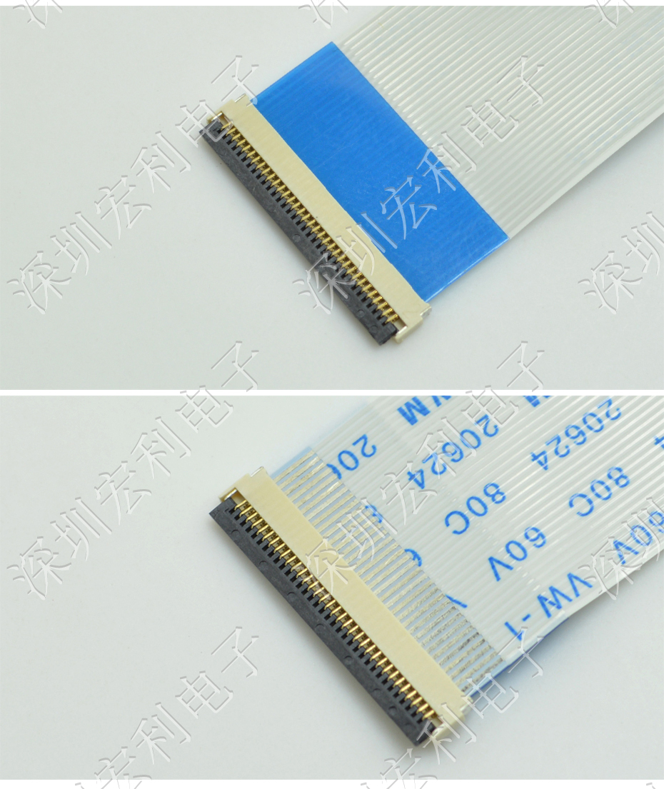 午夜成人电影在线观看 軟排線扁平電纜插座 間距0.5mm 40P H1.0後鎖式臥貼片