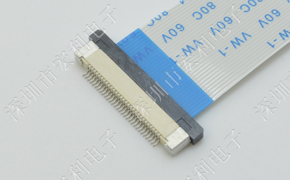 FFC/午夜成人电影在线观看 軟排線插座 0.5mm間距-60P 下接拉鎖 60Pin 抽屜式