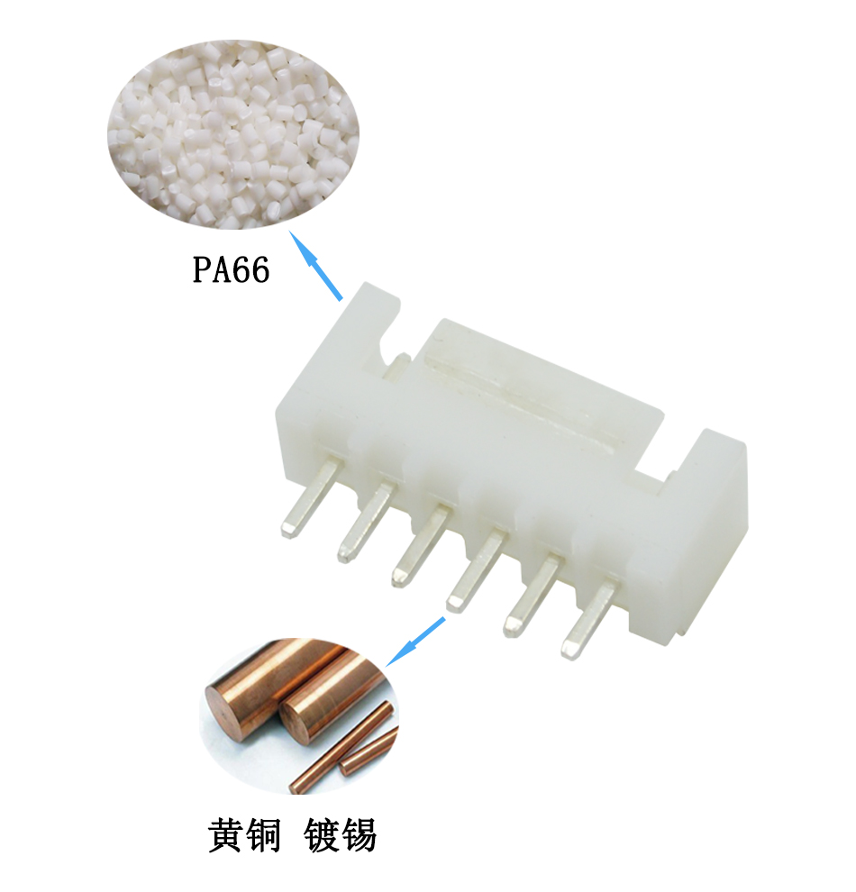 XH針座 直針座 11A 2.54MM間距連接器 180度直針 接插件,午夜福利在线播放